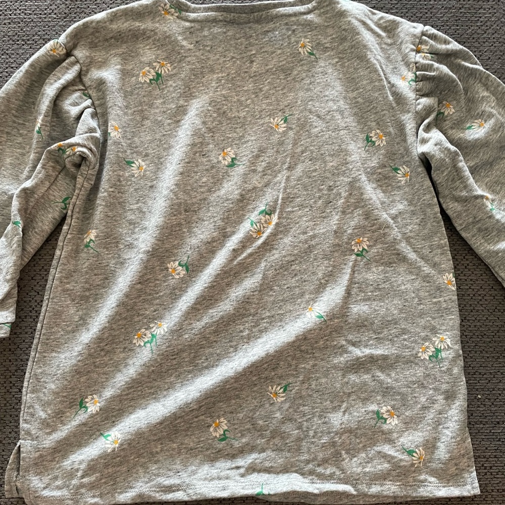 Old navy sunflower 3/4 sleeve top size small